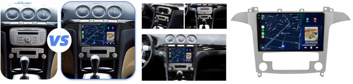 RADIO ANDROID FORD SMAX GALAXY 06-15 CARPLAY WIFI USB 6/128GB MODEM SIM Model A600 6GB 128GB 525 444 9''