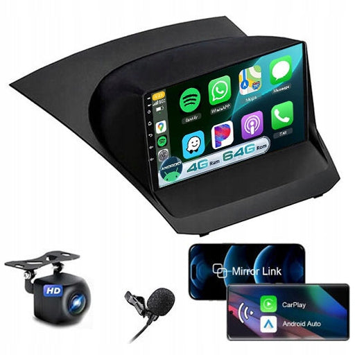 RADIO ANDROID NAVIGATION GPS WIFI FORD FIESTA 2009-2017 CARPLAY 4/64GB