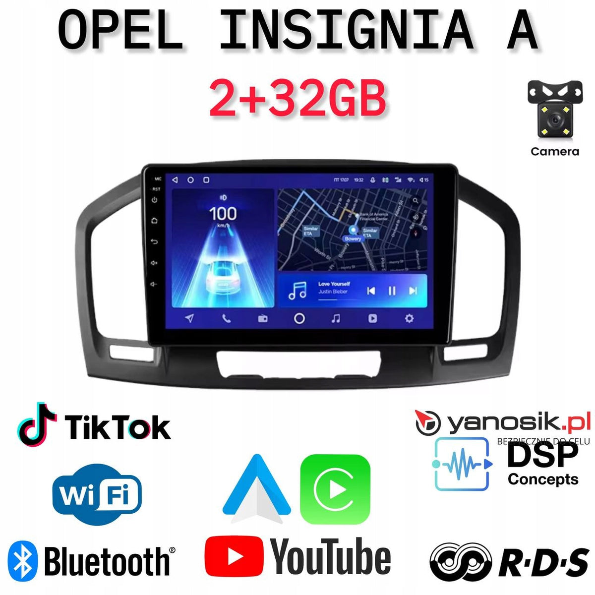 RADIO ANDROID NAVIGATION OPEL INSIGNIA A (2+32 GB)