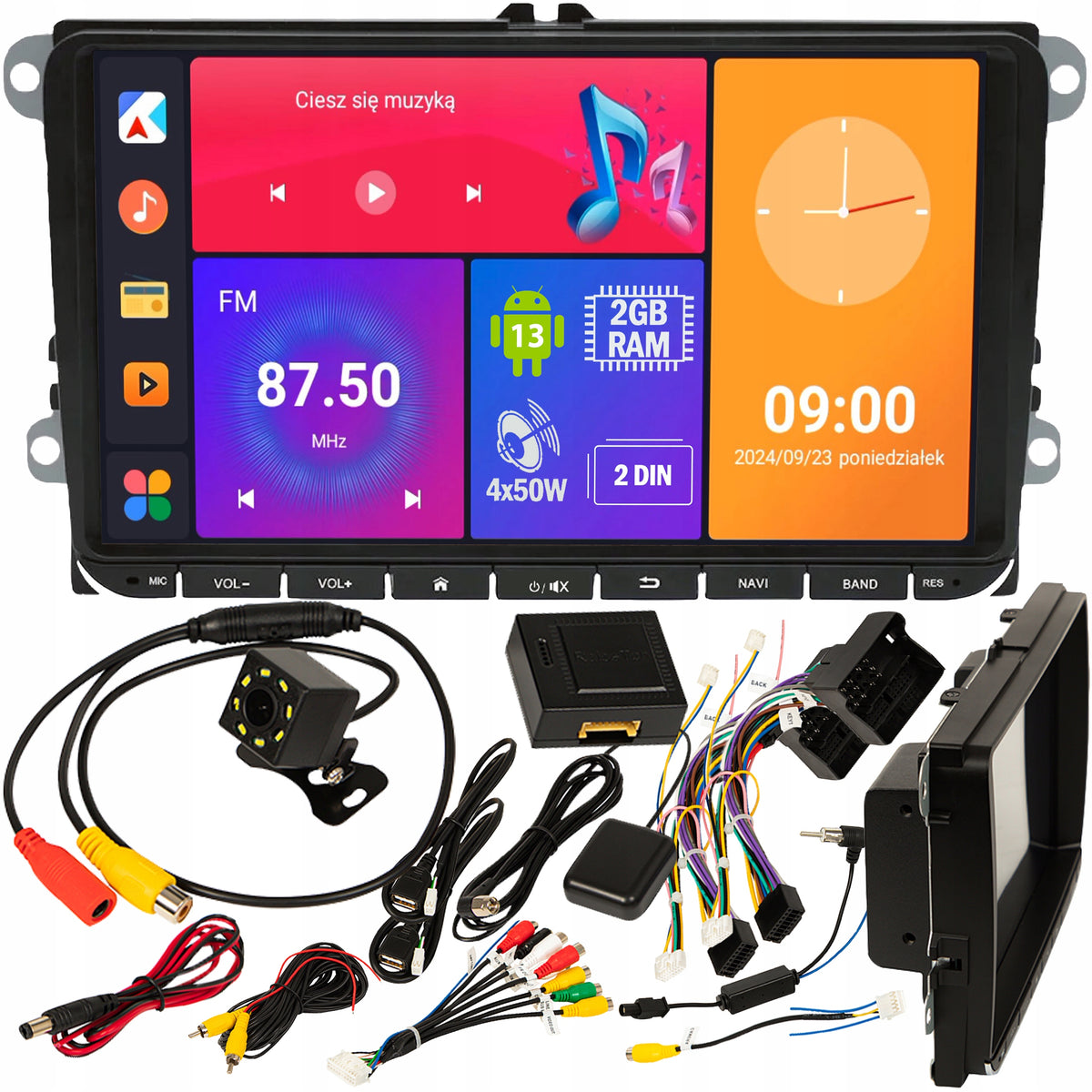 RADIO BLOW CP02 2DIN 9' BLUETOOTH Android/WiFi/GPS SKODA/ SEAT/VW/CARPLAY