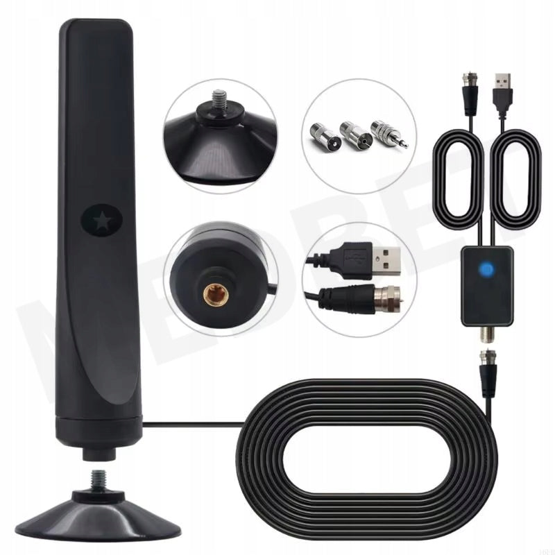 RADIO FM ANTENNA + AMPLIFIER + 4 ADAPTERS FOR CINEMA TOWER RADIO ETC