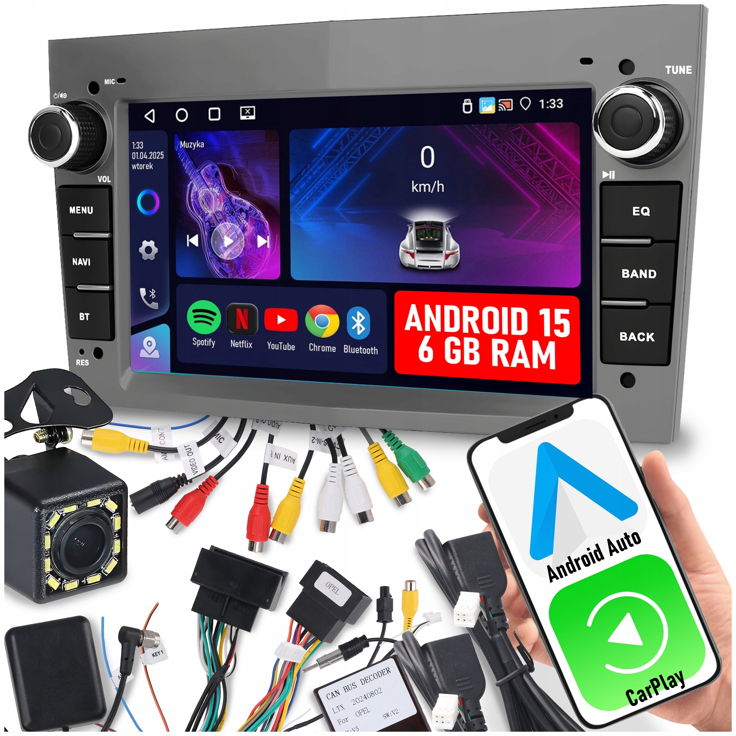 RADIO FOR OPEL VECTRA C ZAFIRA ASTRA H VIVARO MERIVA SIGNUM ANDROID 6 GB RAM