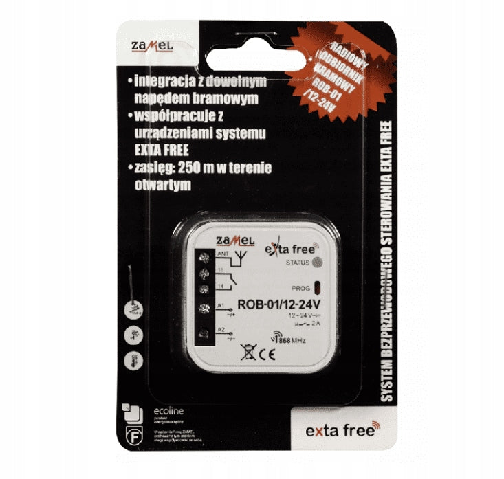 RADIO GATE RECEIVER ROB-01/12-24V EAN (GTIN) 5903669041801