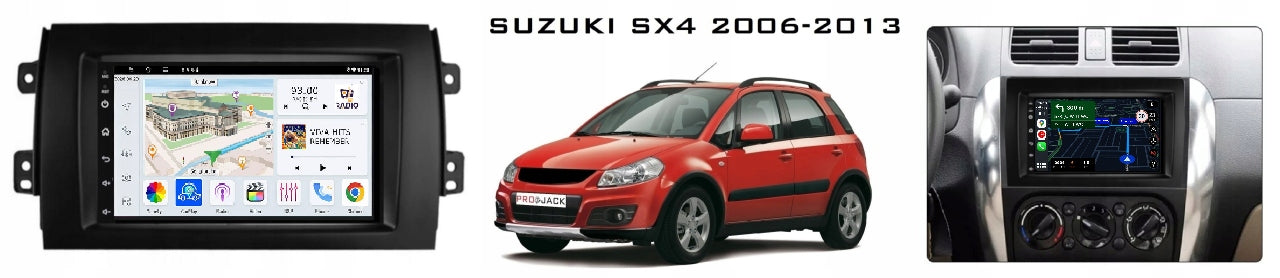 RADIO GPS ANDROID NAVI SUZUKI SX4 2006-2013 CARPLAY WIFI USB 4GB 64GB Manufacturer code 252/350