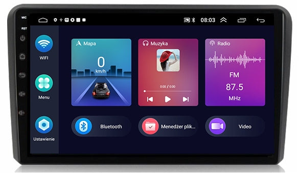 RADIO GPS ANDROID NAVIGATION BT AUDI A3 8P 2003-2012 CARPLAY 4GB 64GB