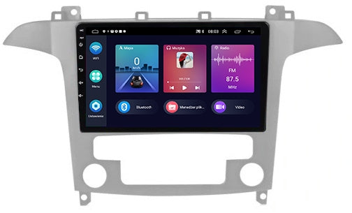 RADIO GPS ANDROID NAVIGATION BT FORD SMAX GALAXY WIFI CARPLAY 4GB 64GB