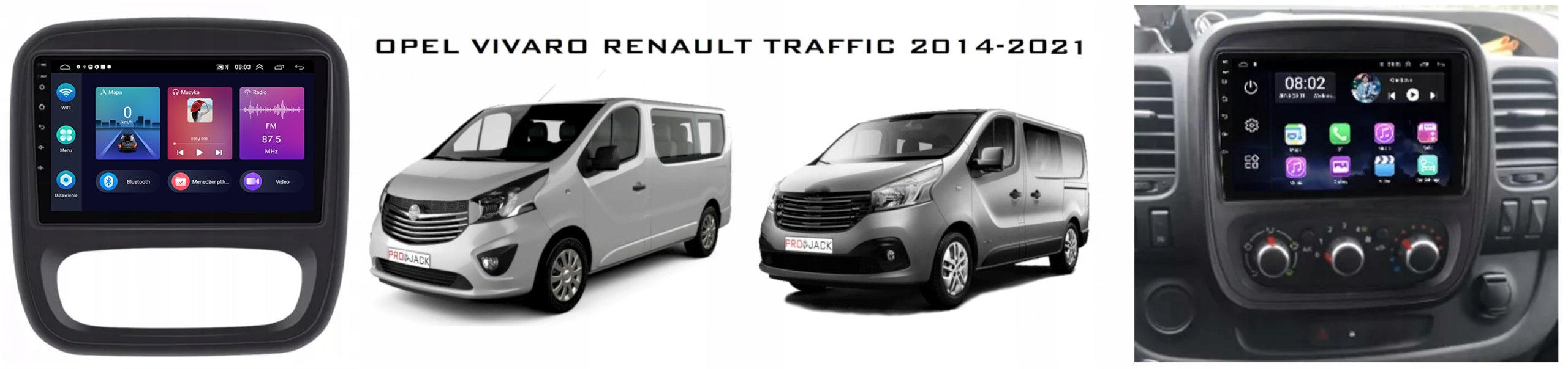 RADIO GPS ANDROID NAVIGATION BT OPEL VIVARO 2014-2021 CARPLAY 4GB 64GB Manufacturer code Y2