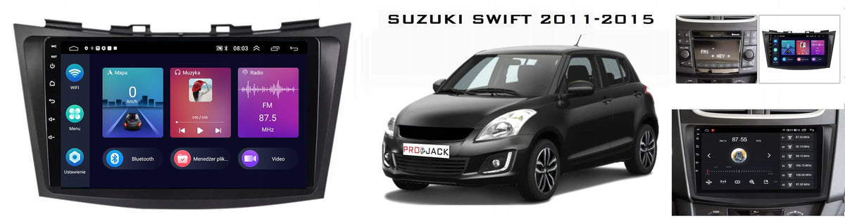 RADIO GPS ANDROID NAVIGATION BT SUZUKI SWIFT 2011-2015 CARPLAY 4GB 64GB Manufacturer code 5904316116972