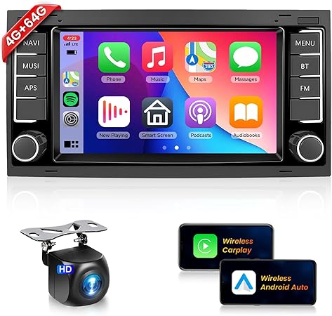 RADIO GPS ANDROID VW MULTIVAN T5 TOUAREG 4GB 64GB CARPLAY WIFI
