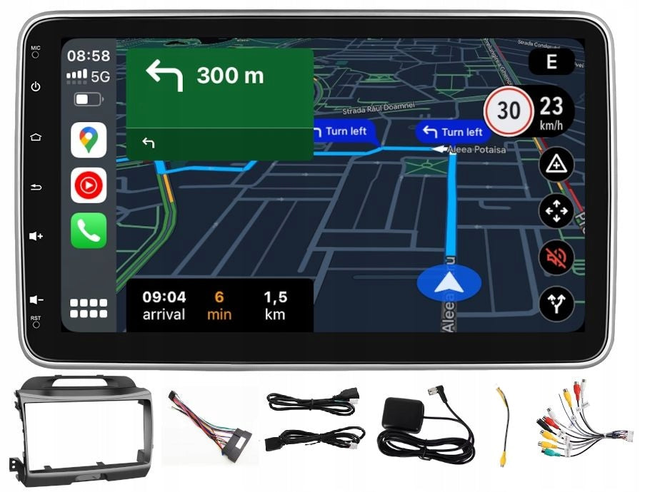 RADIO NAVIGATION ANDROID KIA SPORTAGE 2010-2015 WIFI CARPLAY 2GB 64GB