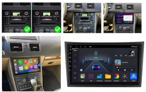 RADIO NAVIGATION GPS ANDROID VOLVO XC90 2003-2013 CARPLAY WIFI USB 6GB 128GB Packaging status original