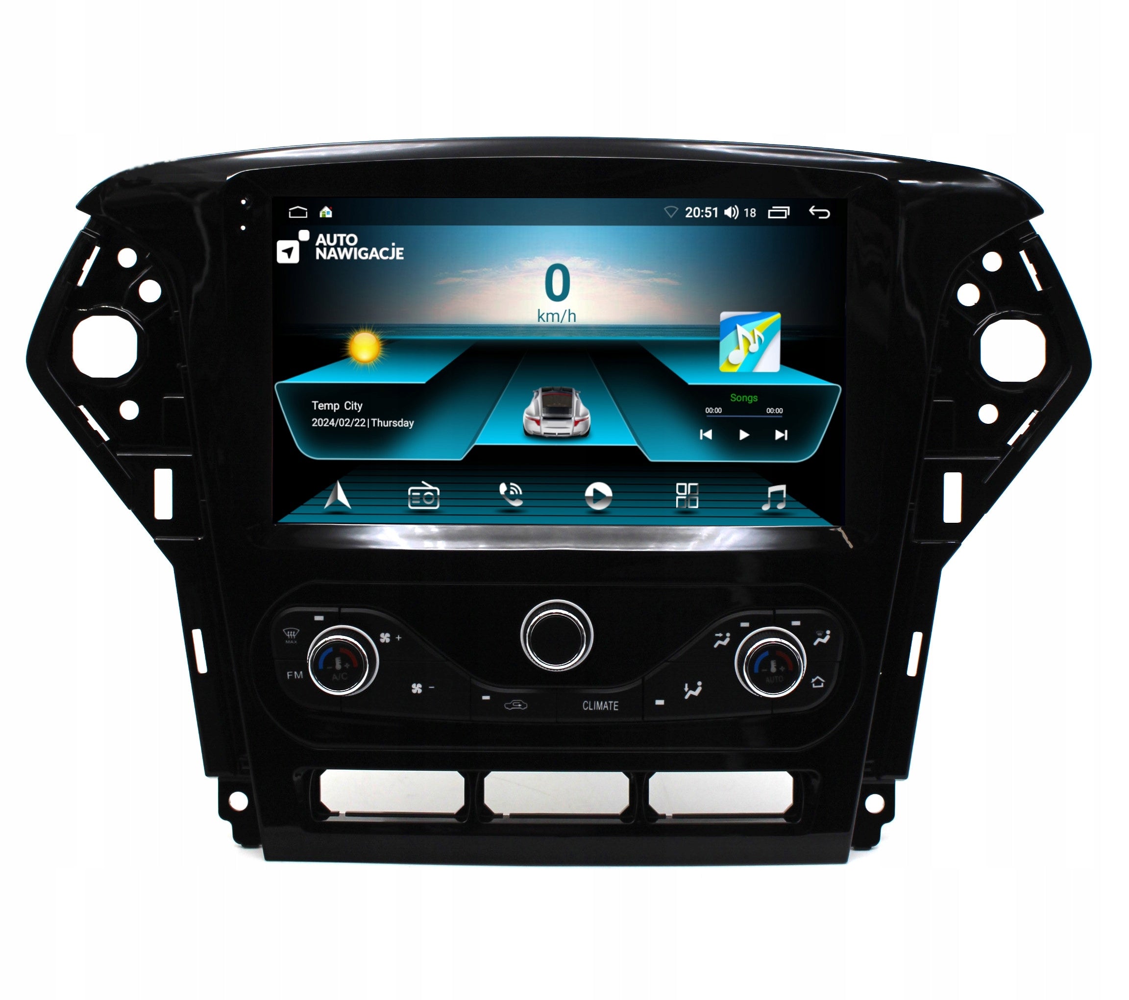 RADIO NAVIGATION GPS FORD MK4 2010-2014 ANDROID CARPLAY 2/64 GB