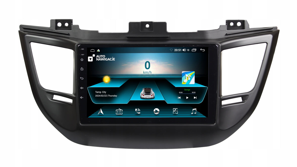 RADIO NAVIGATION GPS HYUNDAI TUCSON 2015-2018 ANDROID CARPLAY 2/64 GB