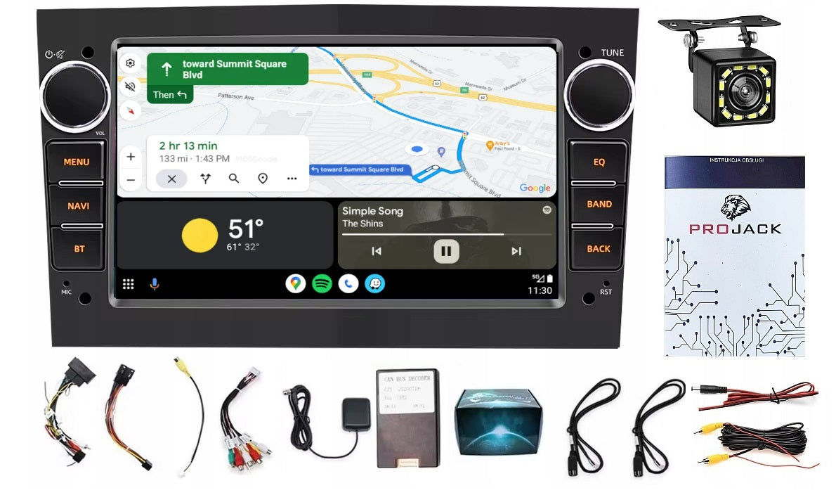 RADIO NAVIGATION GPS OPEL ASTRA H 2004-2009 USB WIFI BT CARPLAY 4/64GB