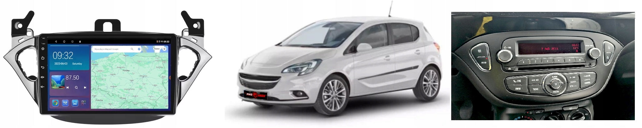 RADIO NAVIGATION GPS OPEL CORSA E 2015-2019 WIFI CARPLAY USB 4GB 64GB Packaging status original