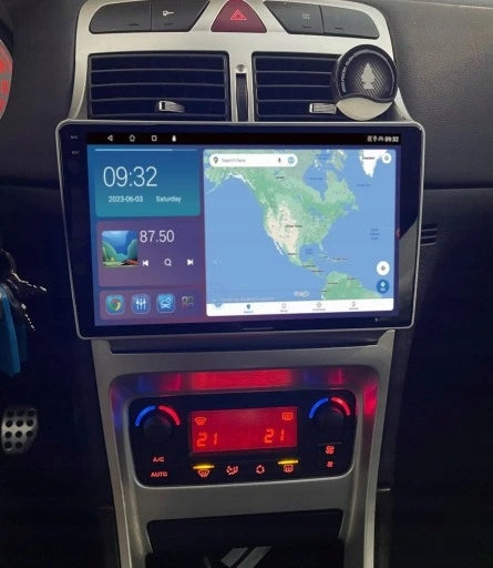 RADIO NAVIGATION GPS PEUGEOT 307 2001-2008 WIFI CARPLAY USB 4GB 64GB Manufacturer code Q8 9001 356