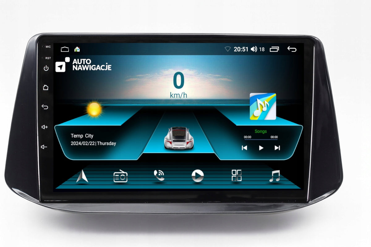 RADIO NAVIGATION HYUNDAI I30 III 2017+ ANDROID CARPLAY 2/64 GB