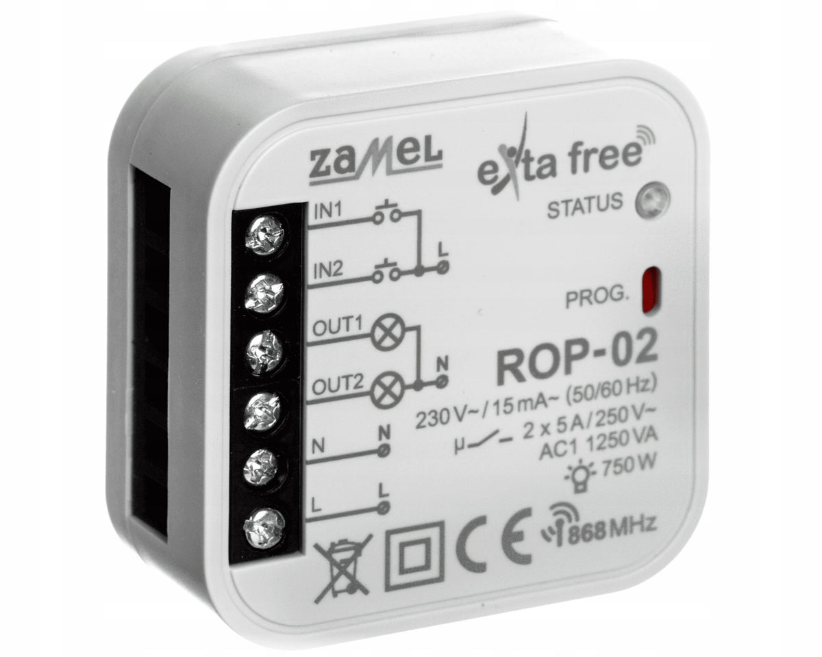 RADIO RECEIVER 2-CHANNEL ROP-02 EAN (GTIN) 5903669041887