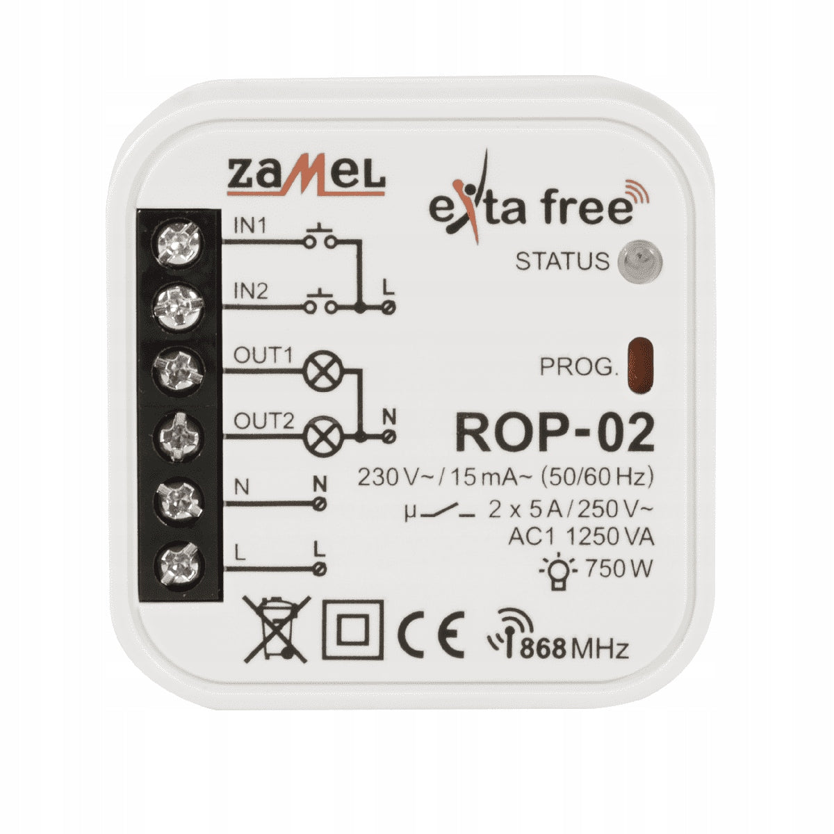 RADIO RECEIVER 2-CHANNEL ROP-02