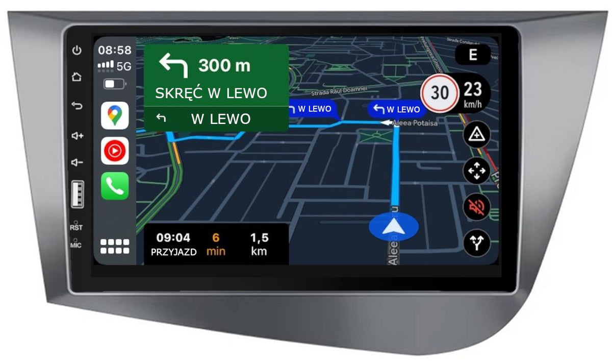 RADIO SEAT LEON 2004-2012 ANDROID-AUTO CARPLAY USB MP3 MP5 BLUETOOTH