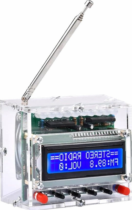 RADIO SET DIY ZROB IS THE SAME DIGITAL RADIO MODUL LCD LED USB 87-108MHZ