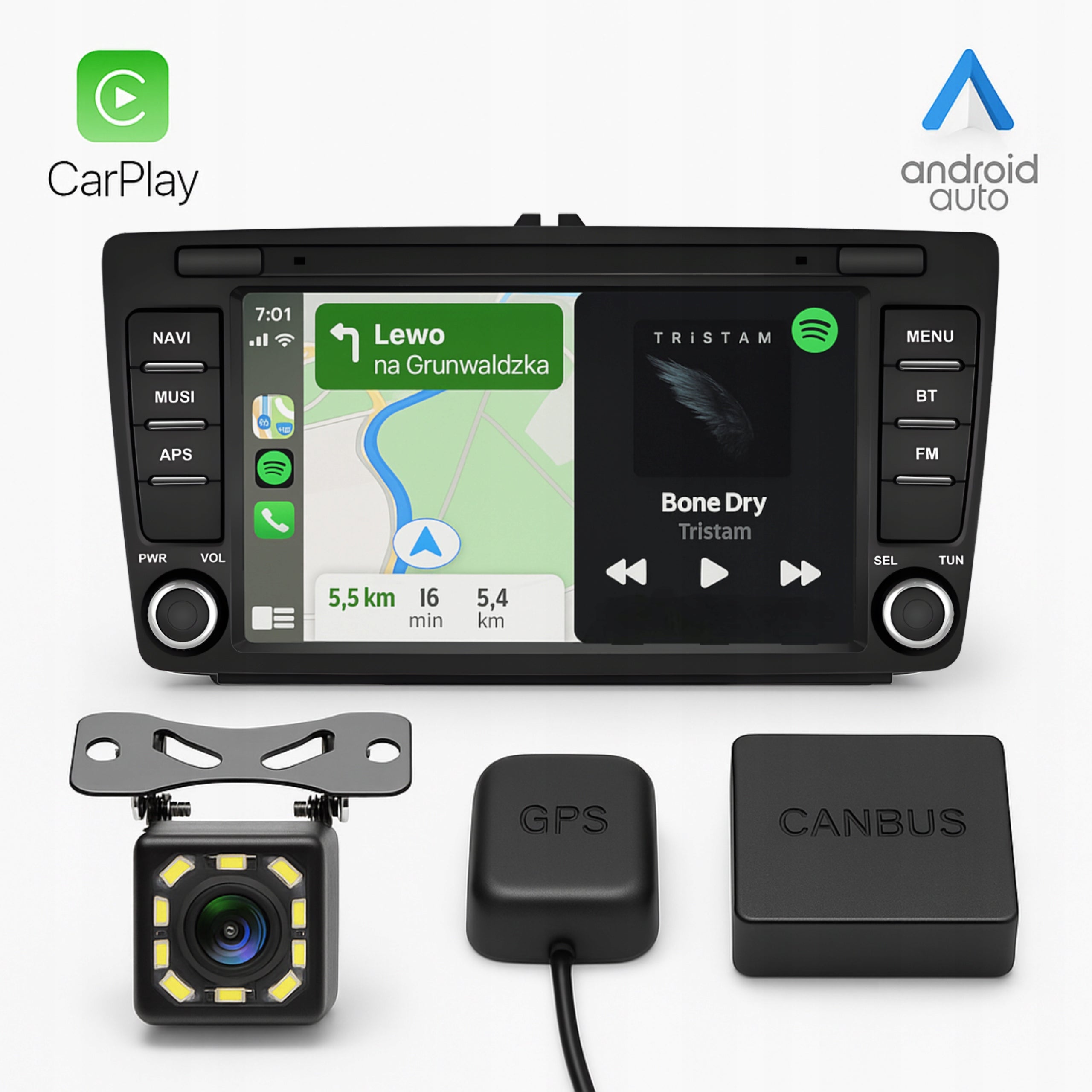 RADIO SKODA OCTAVIA II MK2 ROOMSTER YETI RAPID SUPERB ANDROID WIFI CARPLAY