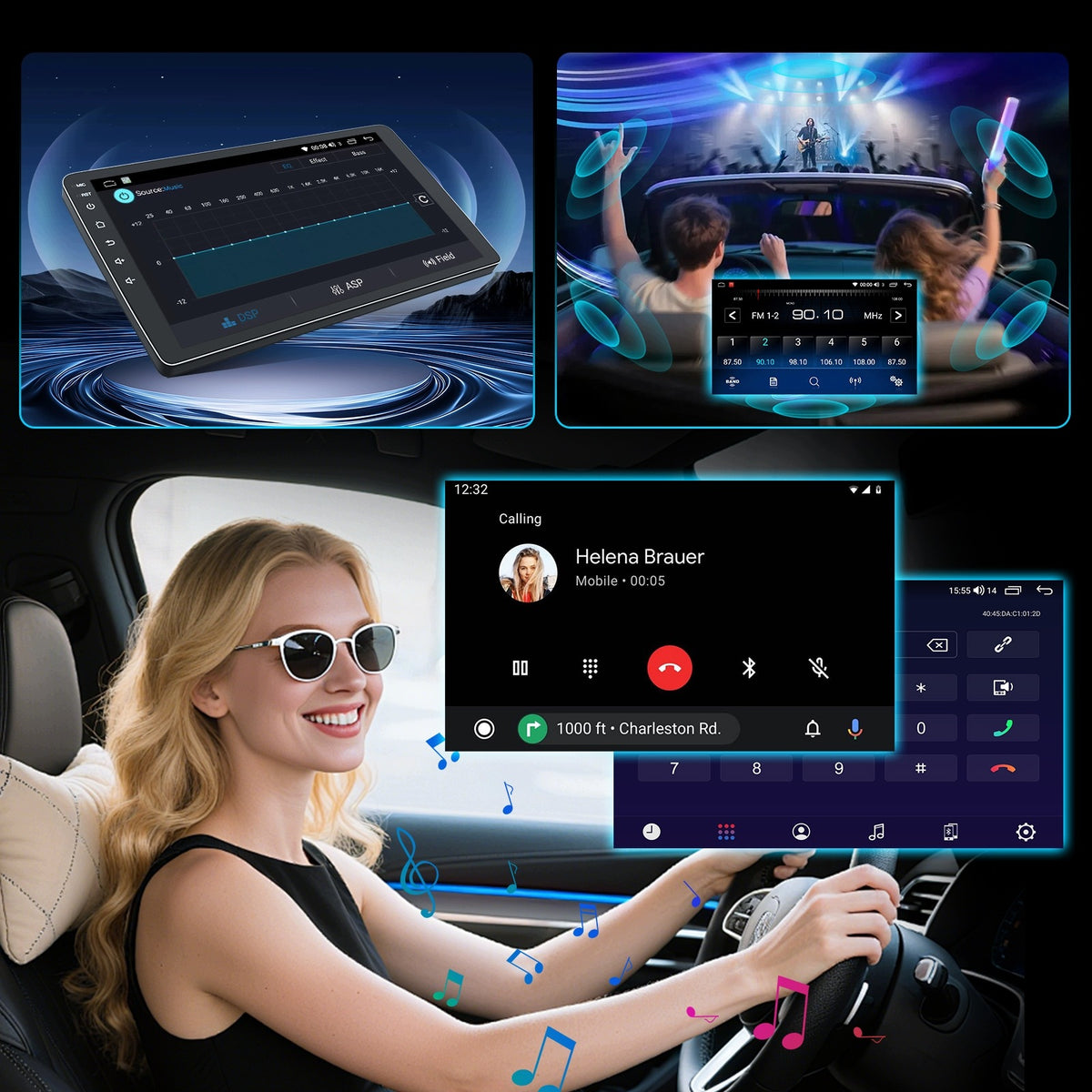 RADIO VW GOLF 7 2013-2018 10" ANDROID 15 4+64GB CARPLAY WIFI + AHD CAMERA Manufacturer code RAH3159