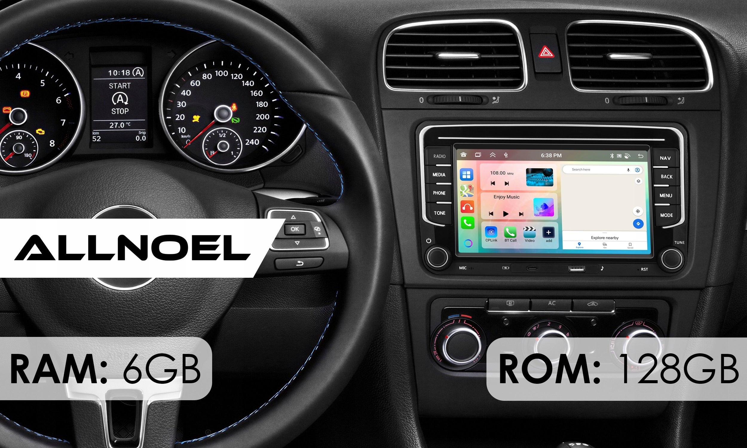 RADIO for VOLKSWAGEN SEAT SKODA VW PASSAT B6 B7 GOLF 5 V 6 WiFi Android 6GB Packaging status original