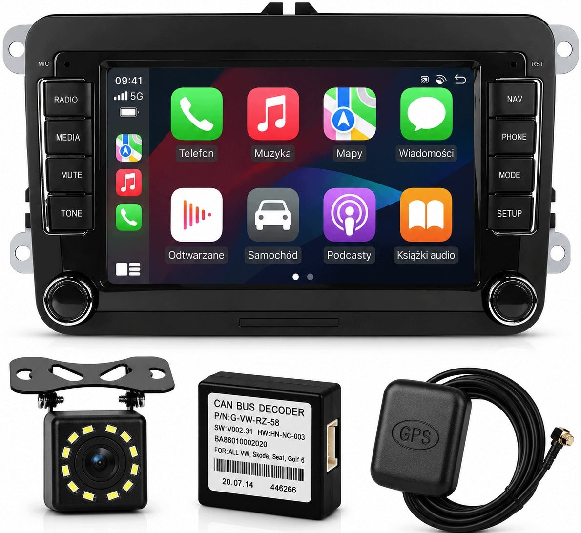 RADIO for VOLKSWAGEN SEAT SKODA VW PASSAT B6 B7 GOLF 5 V 6 WiFi Android 6GB