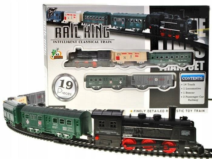 RAIL KING QUEUE ELECTRIC STEAM LOCOMOTIVE WAGONS BABY TOY RC RC0355 EAN (GTIN) 5907385927470