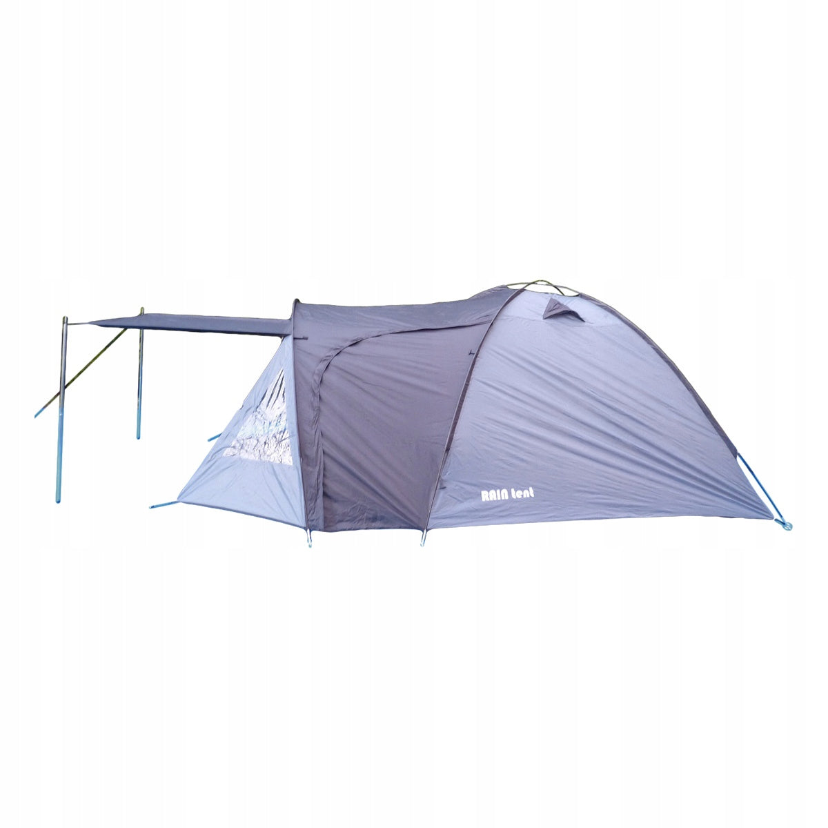 RAIN tent tourist tent 350x240cm. 4-person Color gray