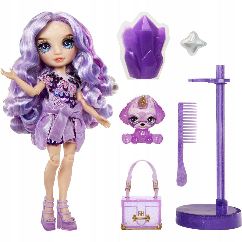 RAINBOW HIGH VIOLET WILLOW DOLL PURPLE SET PET SLIME ACCESSORIES Manufacturer code 120223