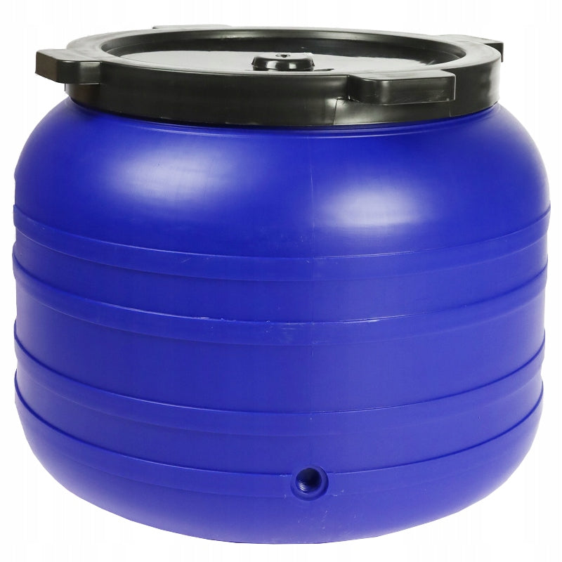 RAINWATER TANK 100L LARGE FOOD BARREL WITH SCREWED TAP Color blue