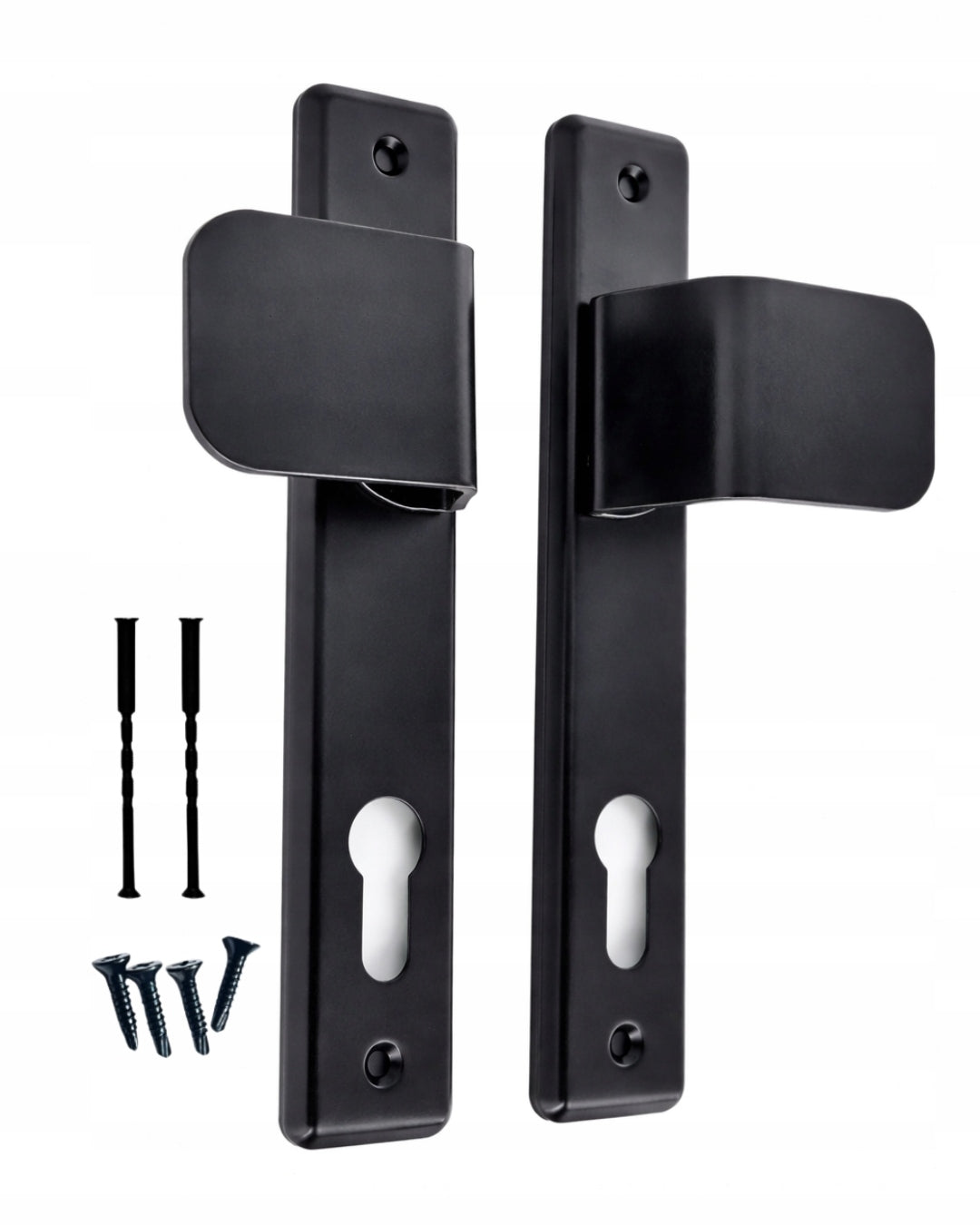 RAL 9005 handrail for doors, wickets and gates with a sign with a spacing of 90 Manufacturer code 1244