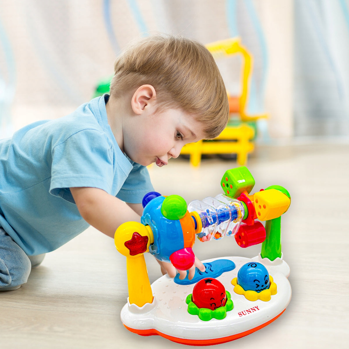 RATTLE INTERACTIVE MUSICAL KINGDOM SOUND BABY TOY Brand MalPlay
