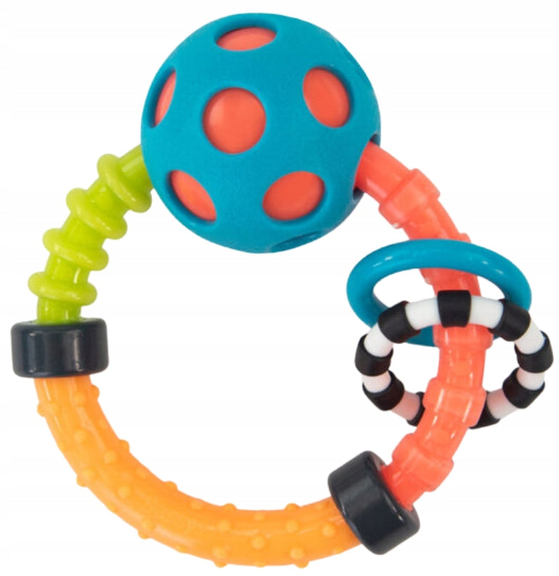 RATTLE ROUND sensory toy for children Sassy 0m+ 1 piece