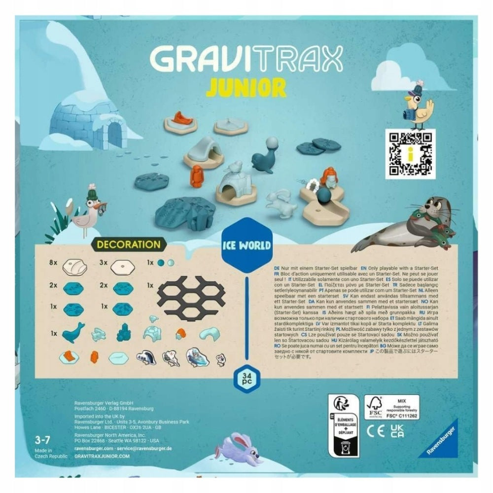 RAVENSBURGER GRAVITRAX JUNIOR ICE ADVENTURE – COMPLEMENTARY SET Manufacturer code 237487