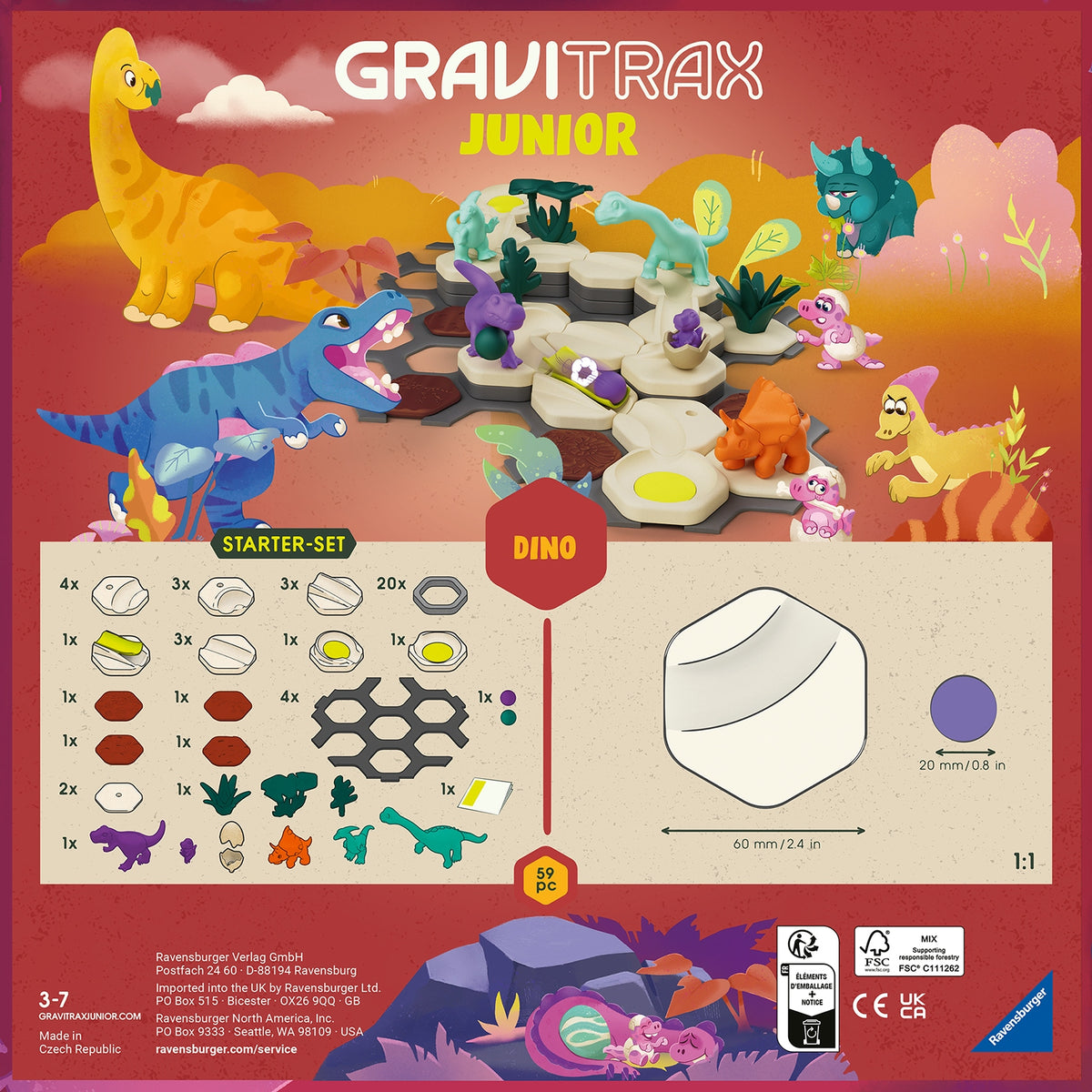 RAVENSBURGER GraviTrax Junior Dinosaurs S Starter Kit Brand Ravensburger