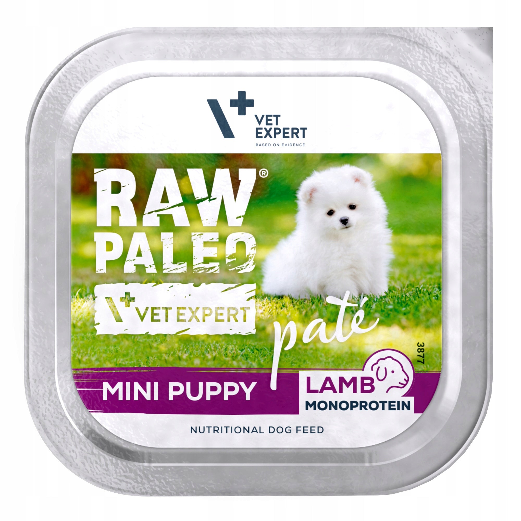 RAW PALEO LAMB PATE MINI PUPPY 6x150g - puppy pate - lamb EAN (GTIN) 5902414215382