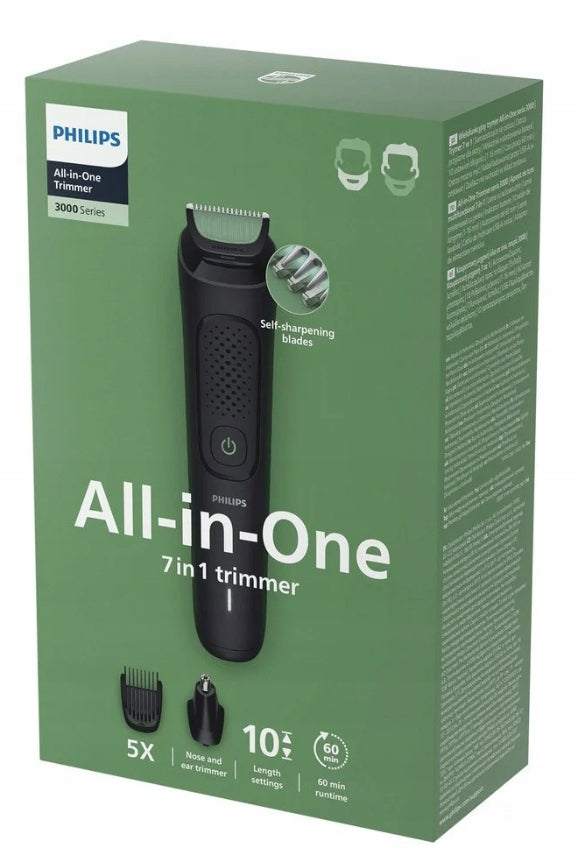 RAZOR SHAVER PHILIPS 8in1 HAIR BEARD WIRELESS TRIMMER FOR FACIAL HAIR Manufacturer code Multigroom MG3930