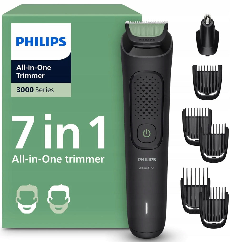 RAZOR SHAVER PHILIPS TRIMMER HAIR BEARD WIRELESS FOR FACIAL HAIR + CASE