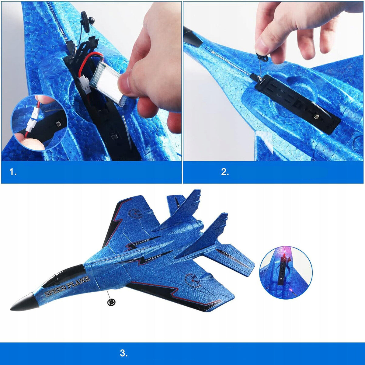 RC AIRPLANE, 2.4GHZ REMOTE CONTROLLED AIRPLANE TOY FOR BEGINNERS Manufacturer code RC Samolot