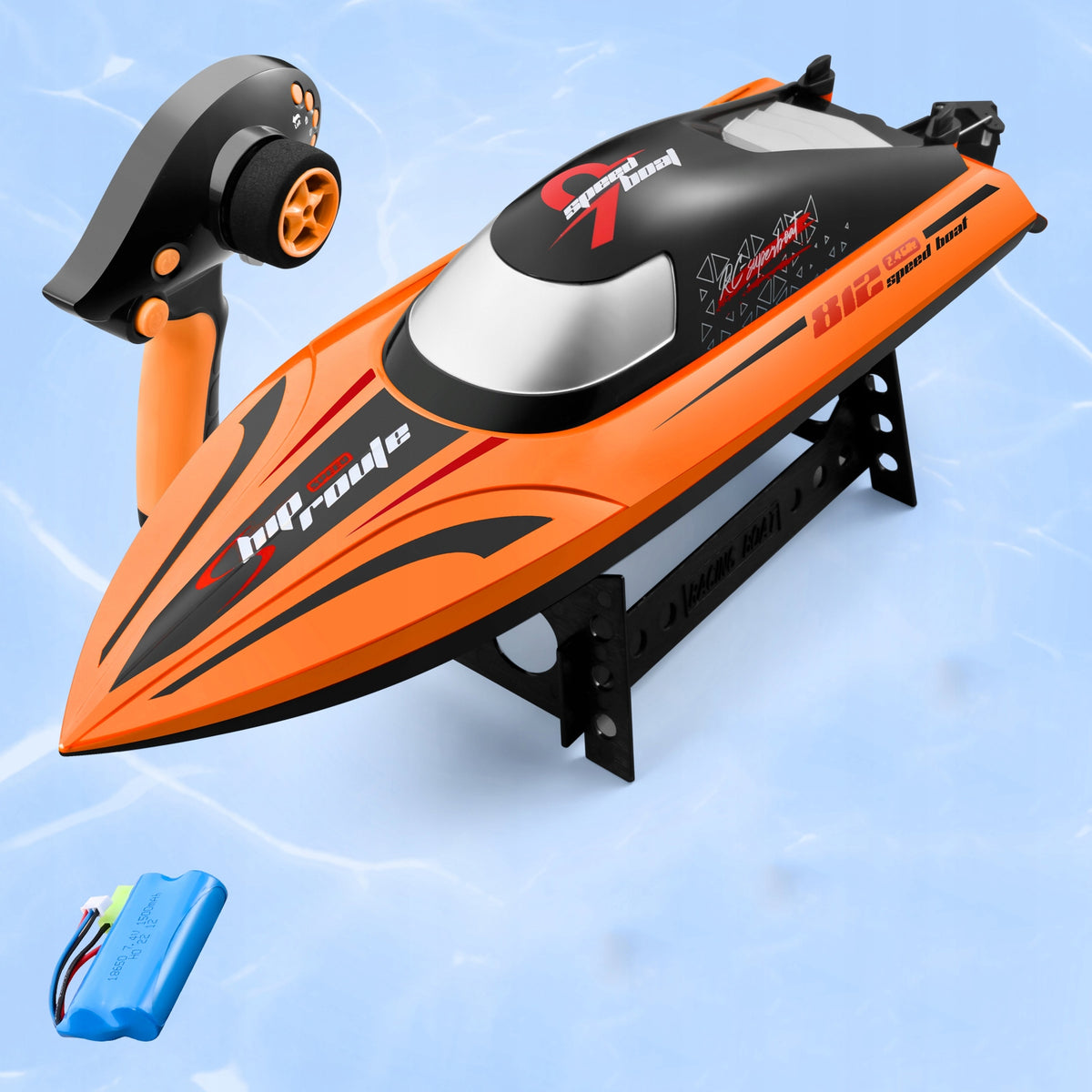 RC Boat 40km/h Remote Controlled Racing Boat Motorboat Orange Manufacturer code 6915864593732