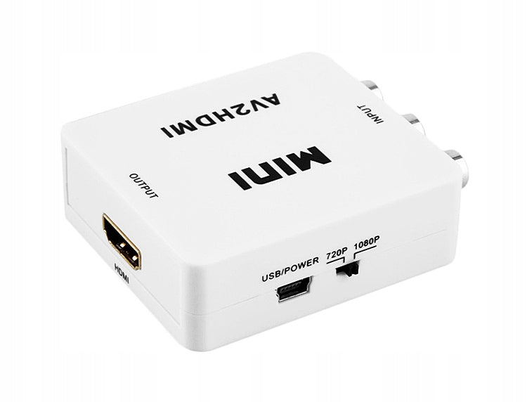 RCA CINCH to HDMI AV Signal Converter Adapter Manufacturer code SHAV2HDMI