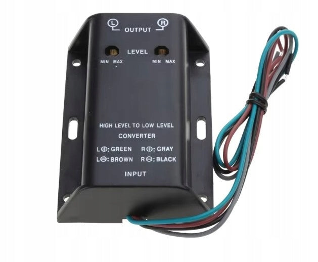 RCA High Low Audio Signal Level Converter Adapter for Amplifier Radio Brand no brand
