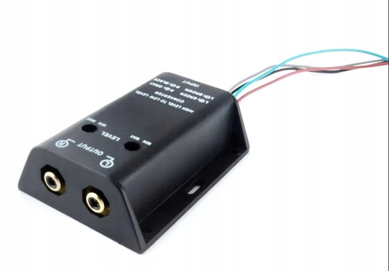 RCA High Low Audio Signal Level Converter Adapter for Amplifier Radio Manufacturer code KONWERTER POZIOMU SYGNAŁU AUDIO RCA HIGH LOW