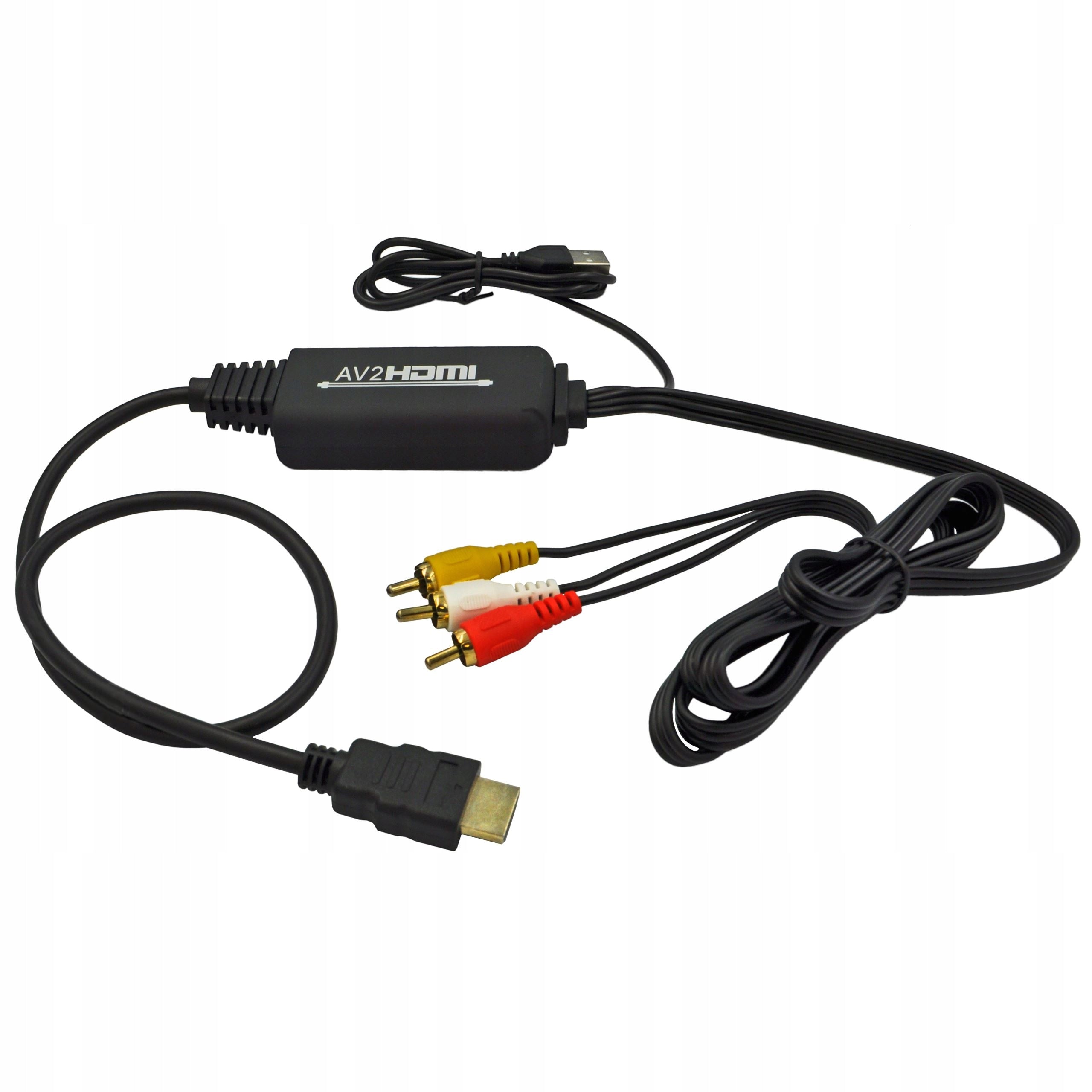 RCA TO HDMI CONVERTER AV CINCH ADAPTER NEW MODEL WIREWAY WW411016 Packaging status original