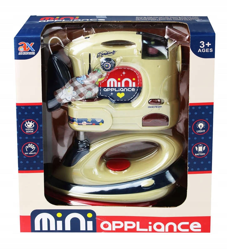 REAL SEWING MACHINE + IRON FOR CHILDREN Brand Madej