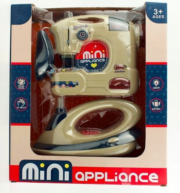 REAL SEWING MACHINE + IRON FOR CHILDREN Color multicolor