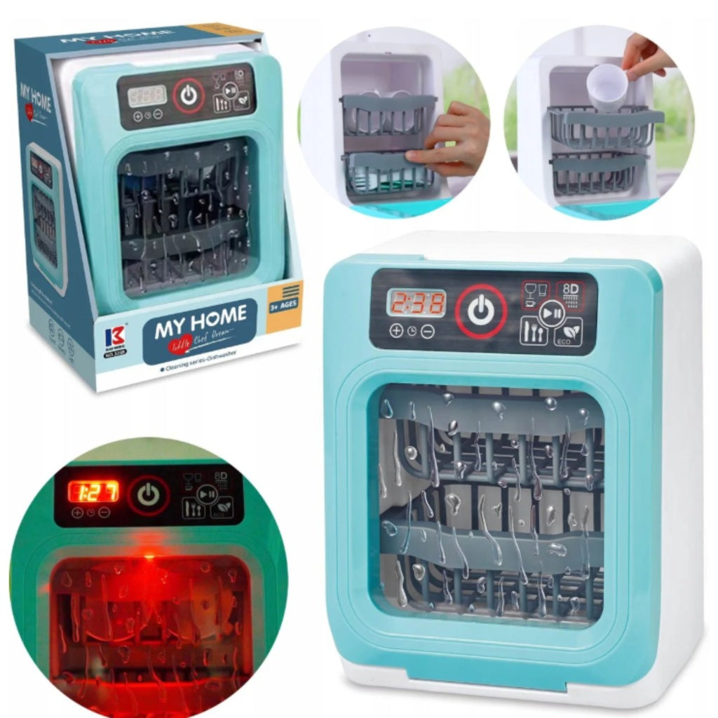 REALISTIC DISHWASHER TOY FOR CHILDREN LIGHT SOUND ACCESSORIES AGD Packaging status original